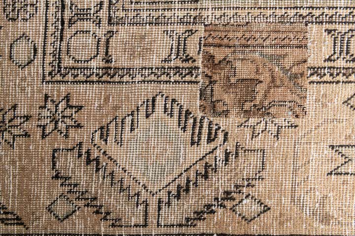 9' 2 x 12' Hand Knotted Ultra Vintage Persian Wool Rug