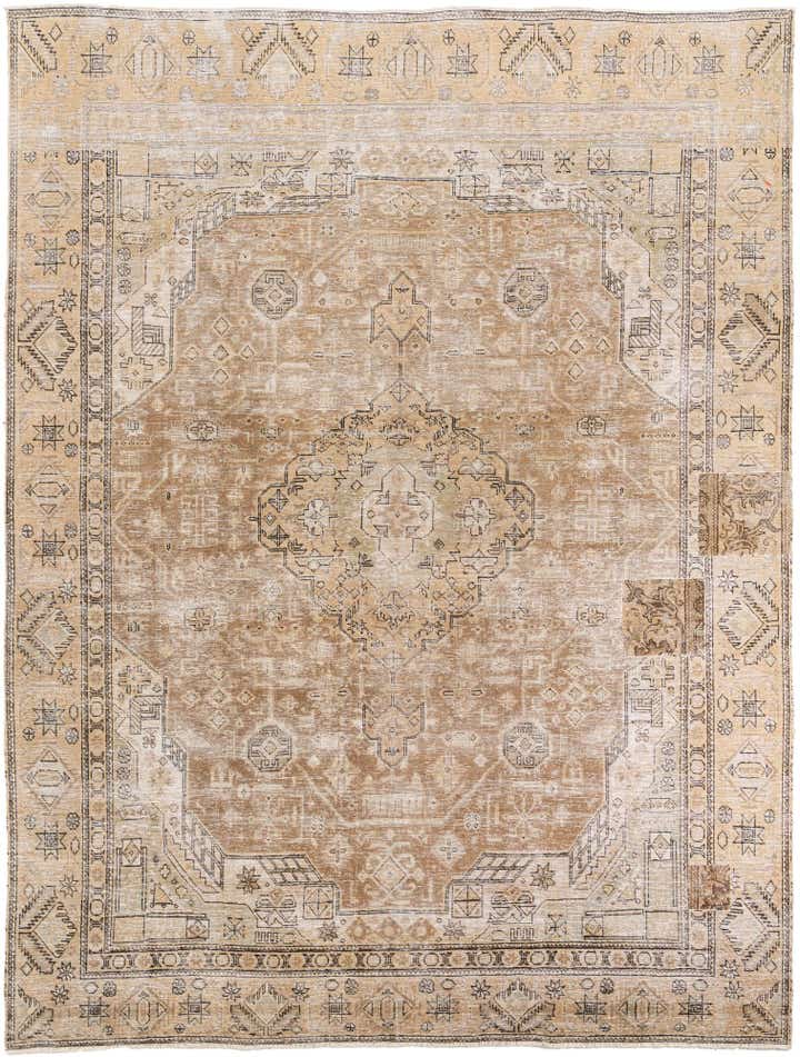 9' 2 x 12' Hand Knotted Ultra Vintage Persian Wool Rug