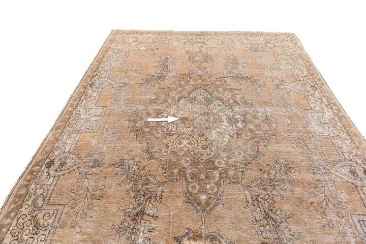 7' 9 x 11' 3 Hand Knotted Ultra Vintage Persian Wool Rug