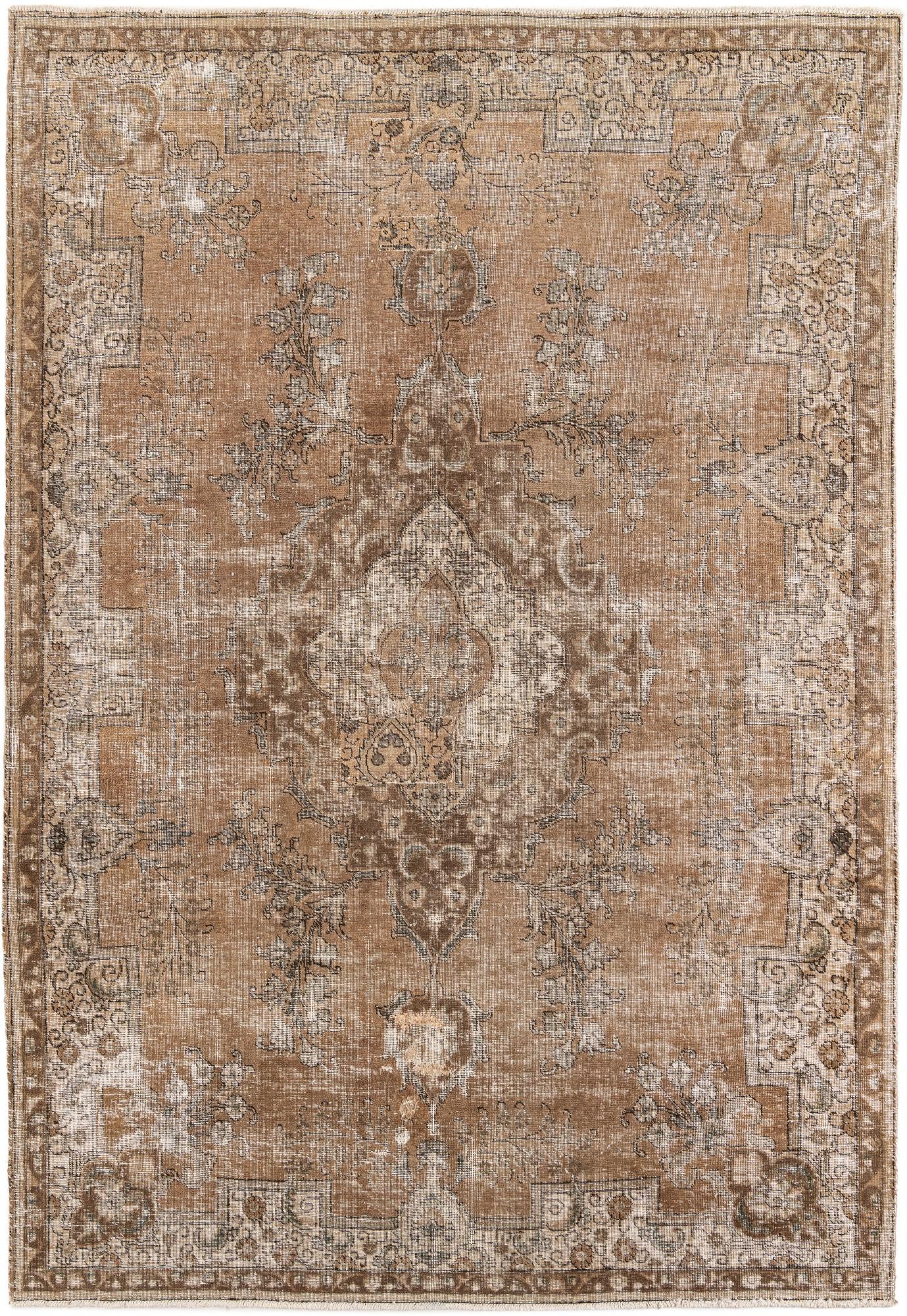 7' 9 x 11' 3 Hand Knotted Ultra Vintage Persian Wool Rug