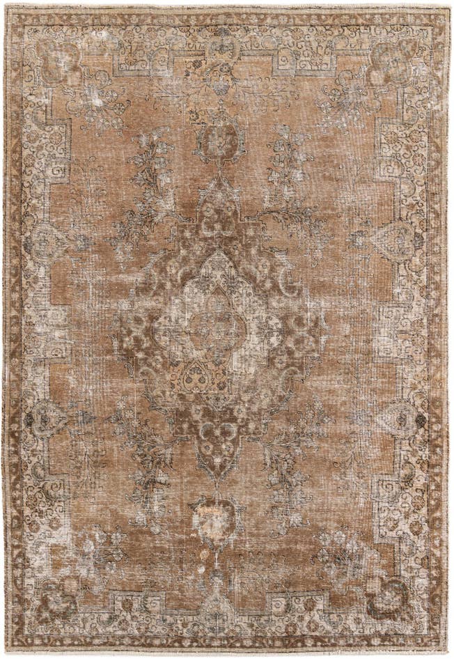 Detail image of 7' 9 x 11' 3 Hand Knotted Ultra Vintage Persian Wool Rug