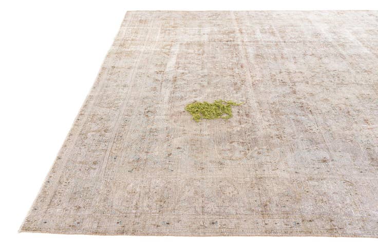 Detail image of 9' 4 x 12' 6 Hand Knotted Ultra Vintage Persian Wool Rug