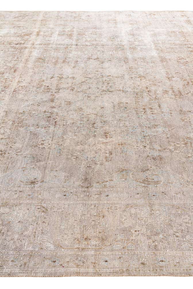 9' 4 x 12' 6 Hand Knotted Ultra Vintage Persian Wool Rug