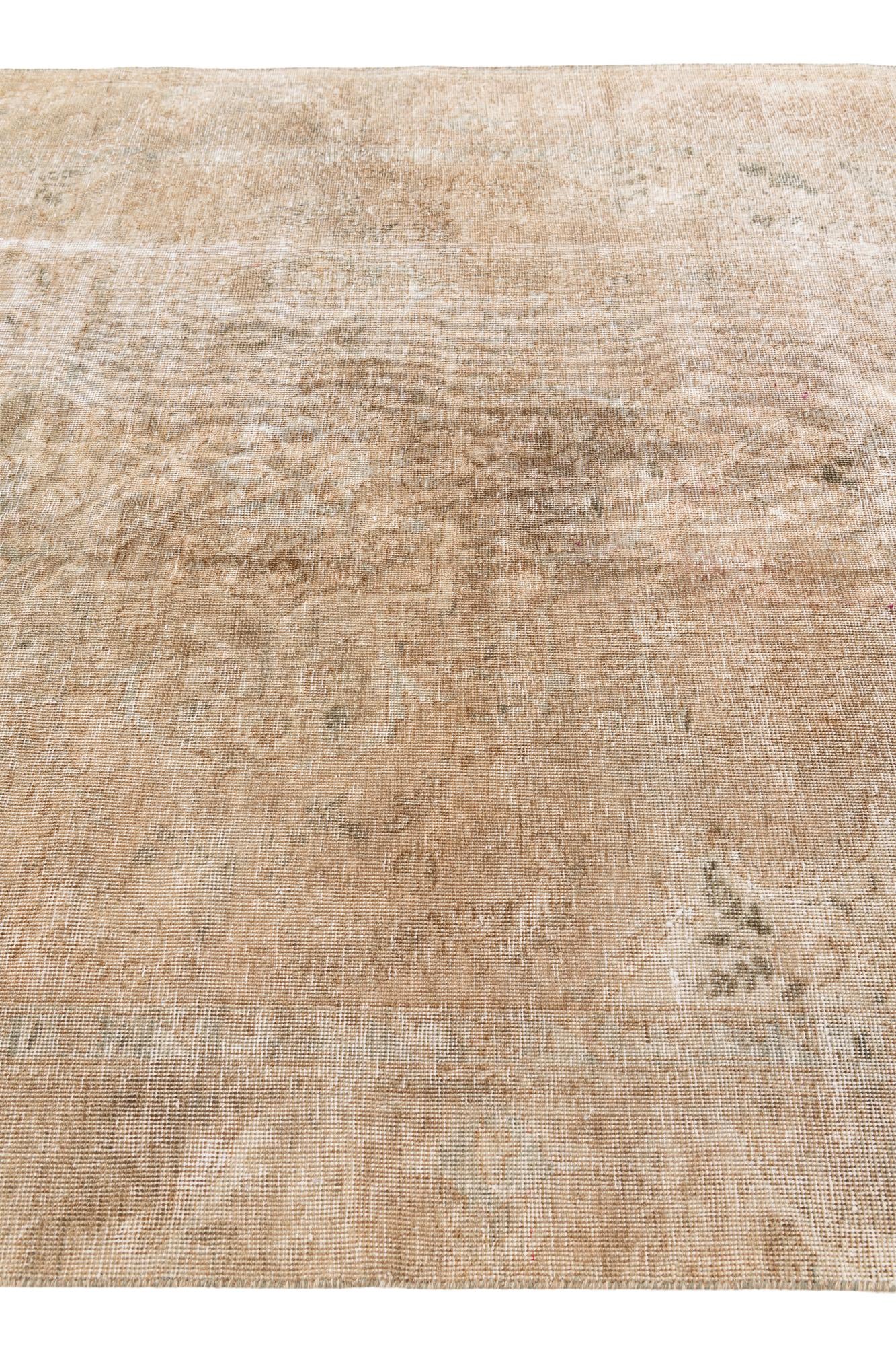 6' 1 x 8' 5 Hand Knotted Ultra Vintage Persian Wool Rug