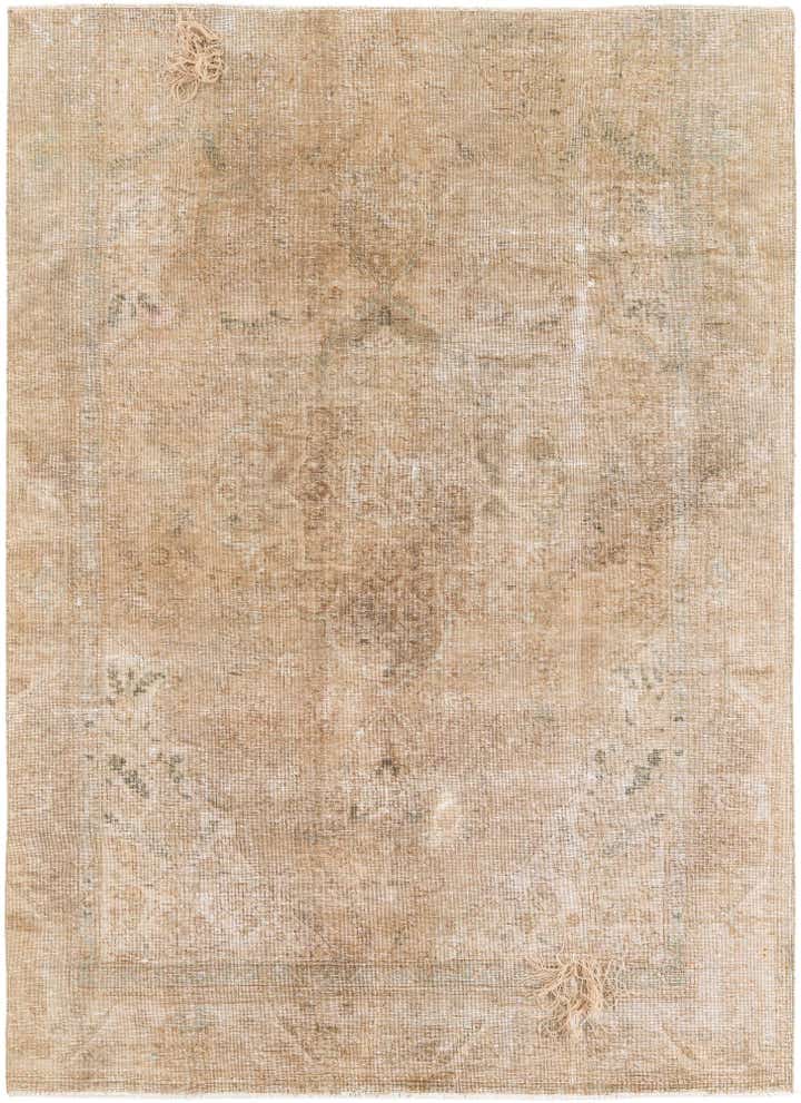 6' 1 x 8' 5 Hand Knotted Ultra Vintage Persian Wool Rug