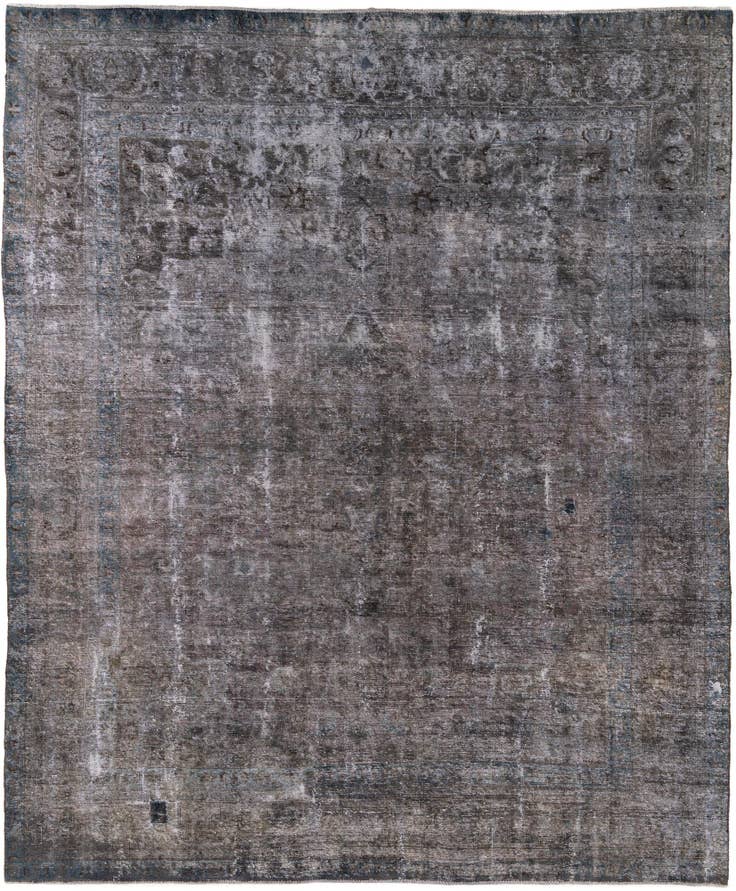 Detail image of 9' 6 x 11' 3 Hand Knotted Ultra Vintage Persian Wool Rug