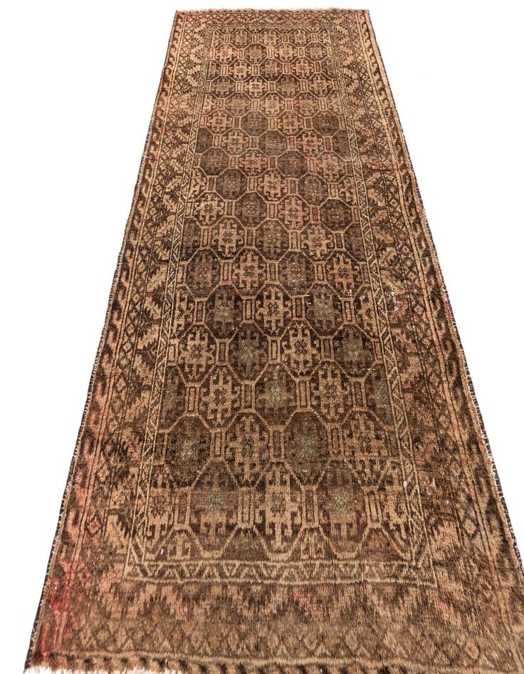 Detail image of 2' 9 x 4' 9  Hand Knotted Ultra Vintage Persian Wool Rug