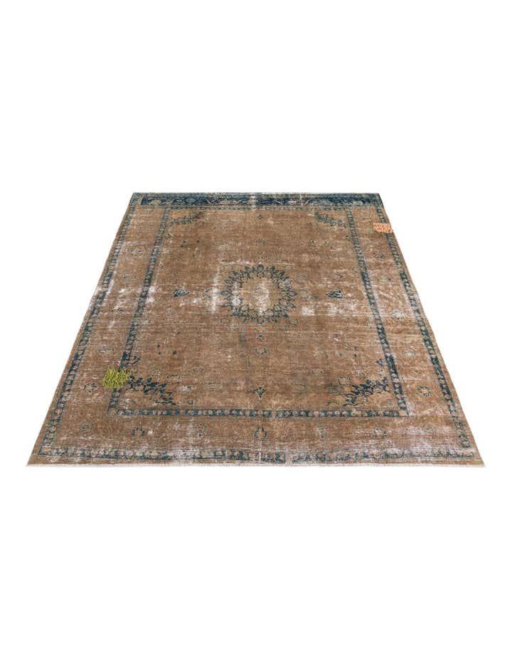 9' 9 x 11' 9 Hand Knotted Ultra Vintage Persian Wool Rug