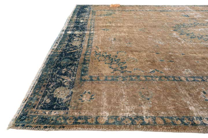 9' 9 x 11' 9 Hand Knotted Ultra Vintage Persian Wool Rug