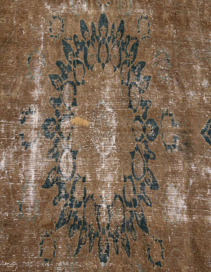 Detail image of 9' 9 x 11' 9  Hand Knotted Ultra Vintage Persian Wool Rug