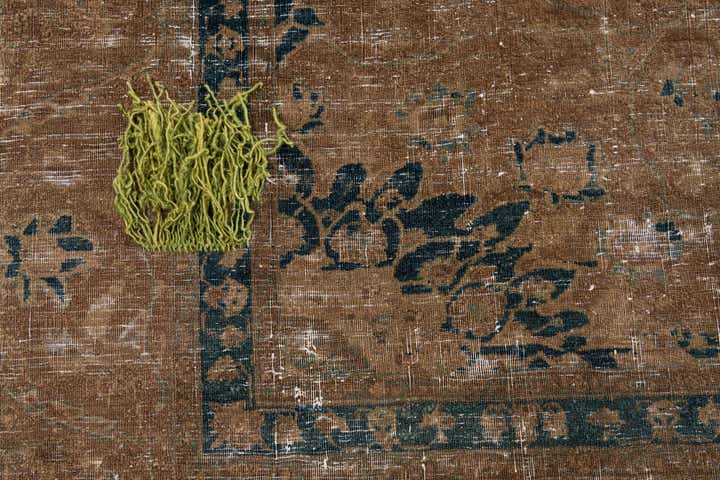 9' 9 x 11' 9 Hand Knotted Ultra Vintage Persian Wool Rug