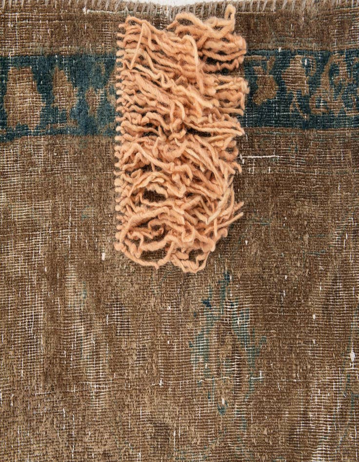 Detail image of 9' 9 x 11' 9  Hand Knotted Ultra Vintage Persian Wool Rug