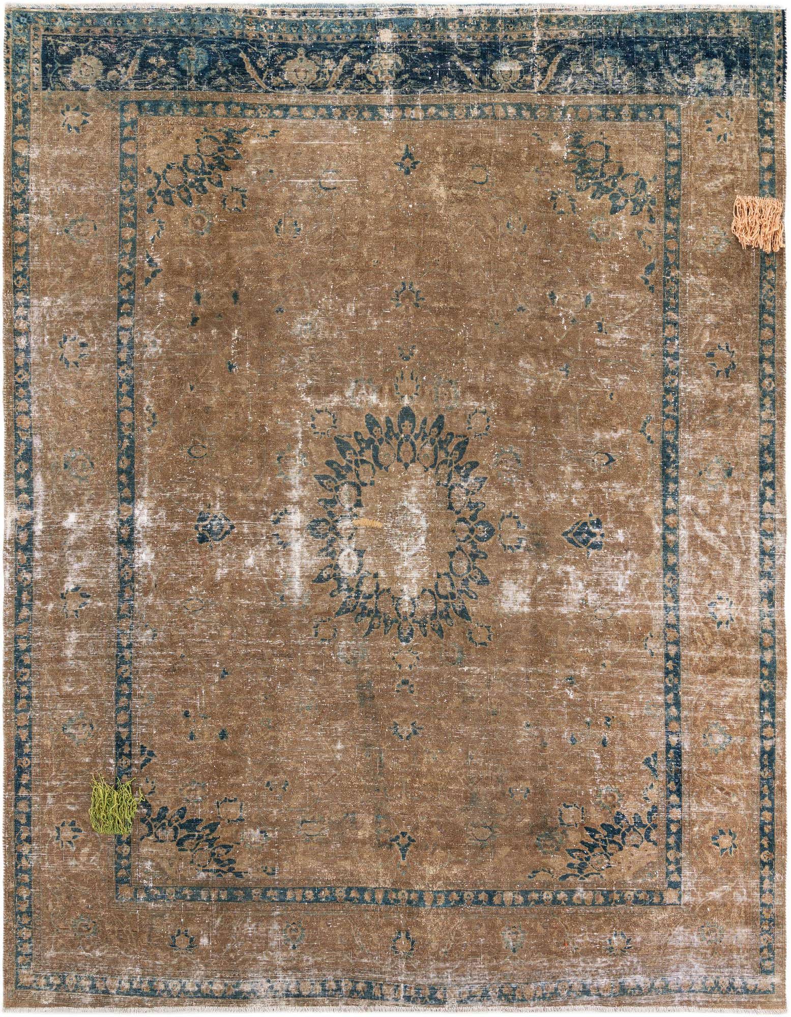 Primary image 9' 9 x 11' 9  Hand Knotted Ultra Vintage Persian Wool Rug