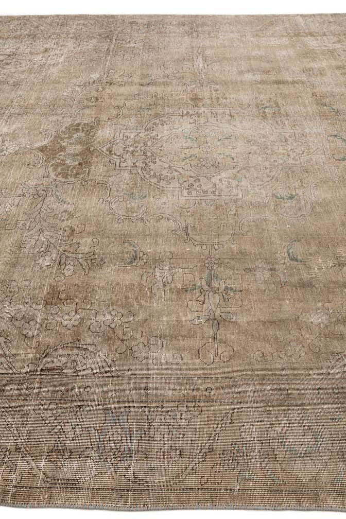 9' 4 x 12' 1 Hand Knotted Ultra Vintage Persian Wool Rug