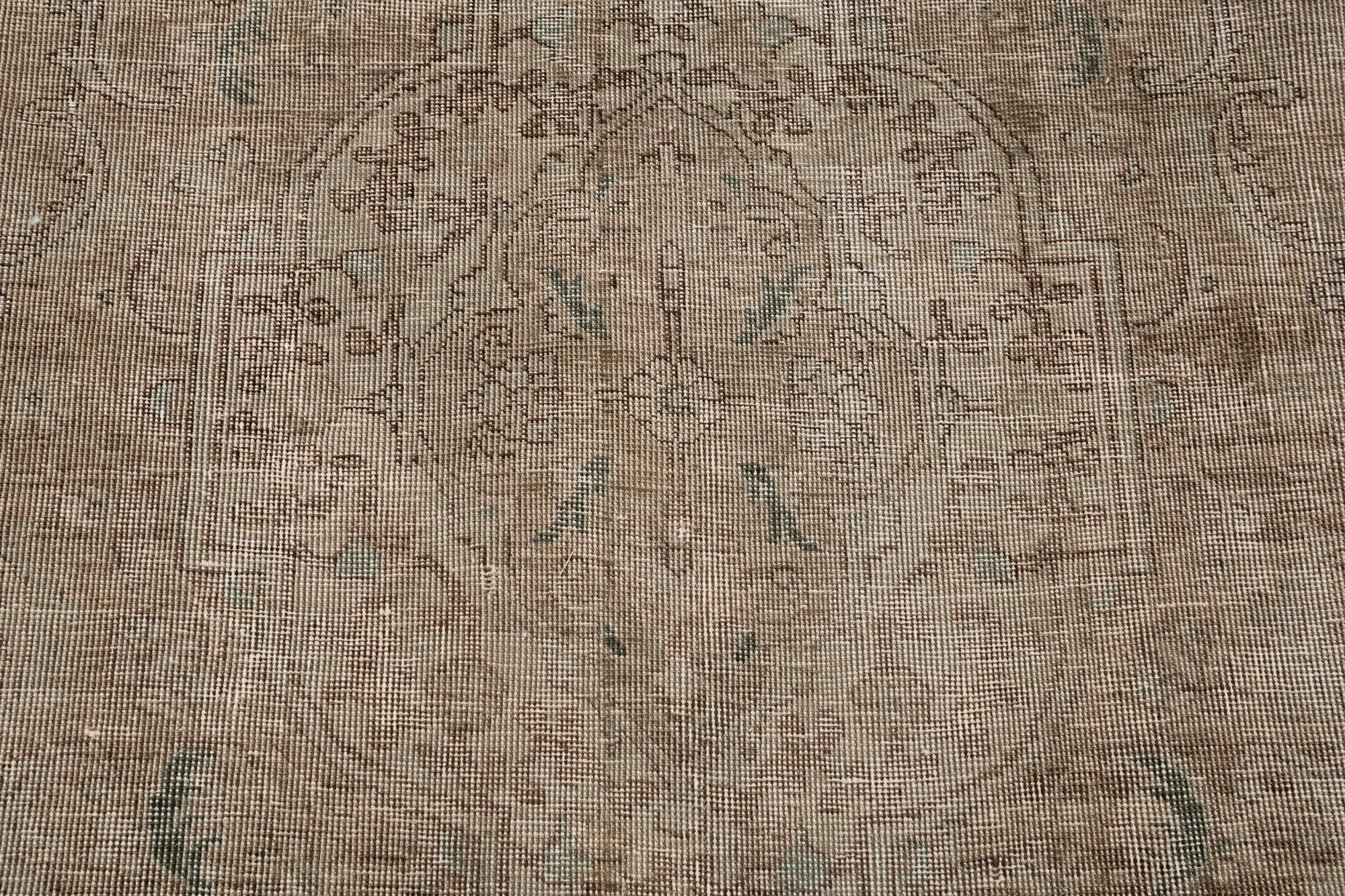 9' 4 x 12' 1 Hand Knotted Ultra Vintage Persian Wool Rug