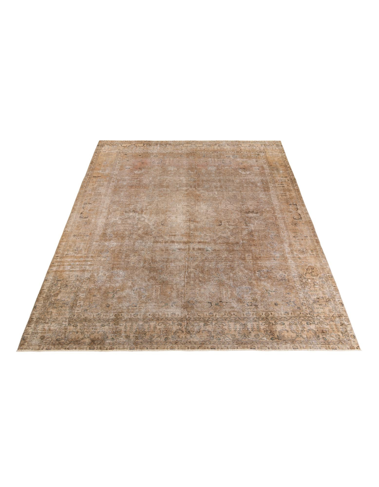 10' x 12' 7 Hand Knotted Ultra Vintage Persian Wool Rug