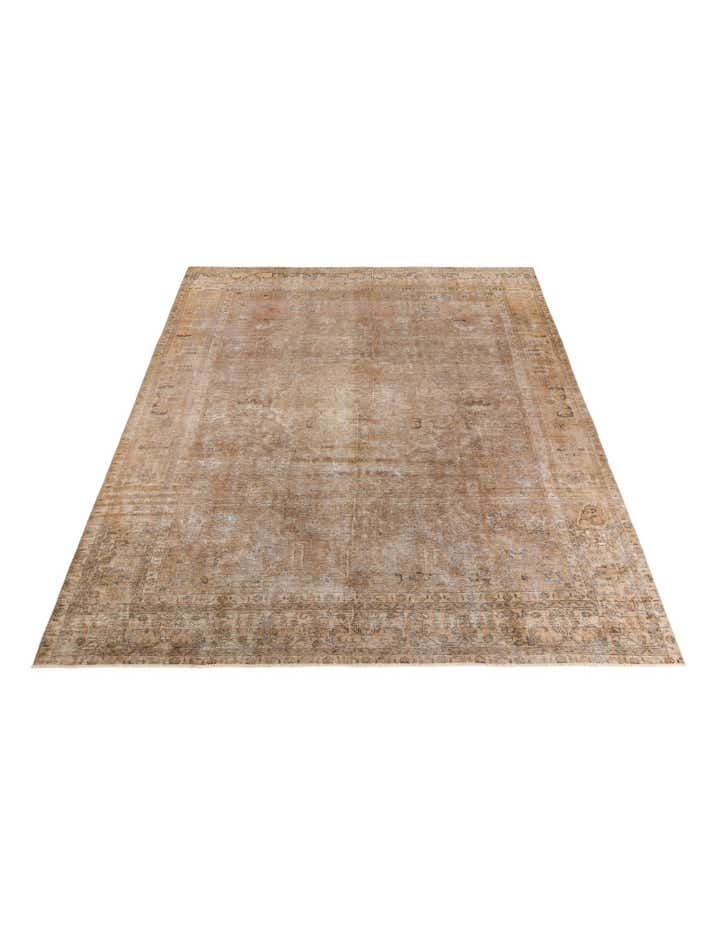 10' x 12' 7 Hand Knotted Ultra Vintage Persian Wool Rug