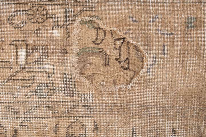 10' x 12' 7 Hand Knotted Ultra Vintage Persian Wool Rug