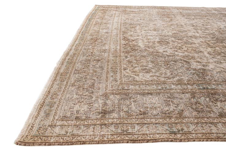 Detail image of 9' 5 x 12' 4 Hand Knotted Ultra Vintage Persian Wool Rug
