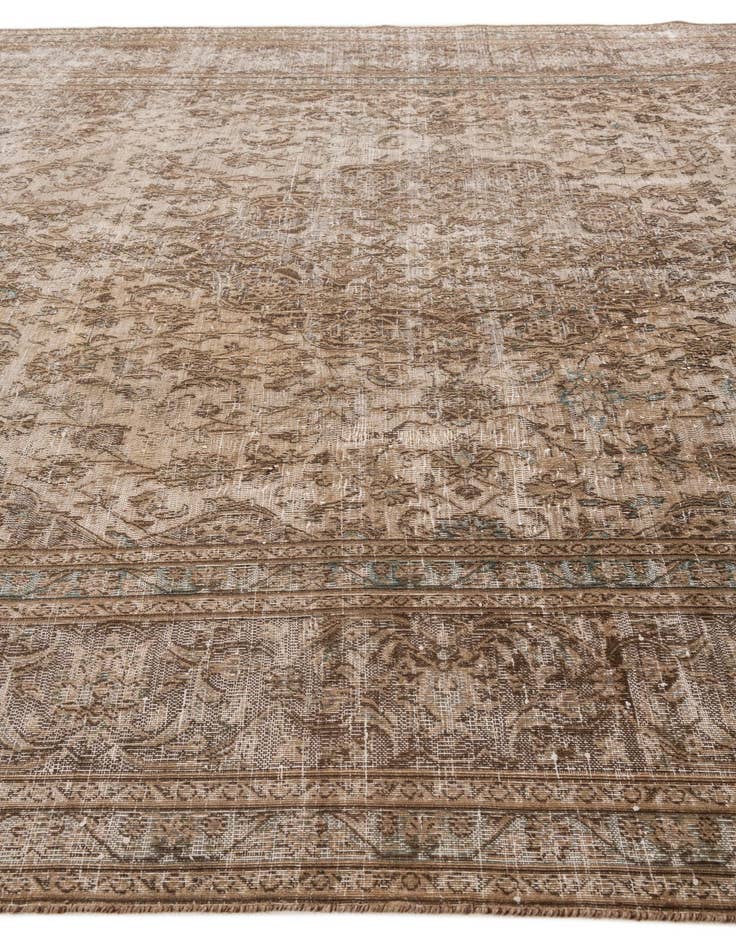 Detail image of 9' 5 x 12' 4  Hand Knotted Ultra Vintage Persian Wool Rug