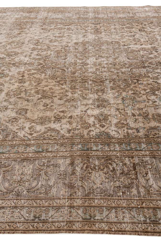 9' 5 x 12' 4 Hand Knotted Ultra Vintage Persian Wool Rug