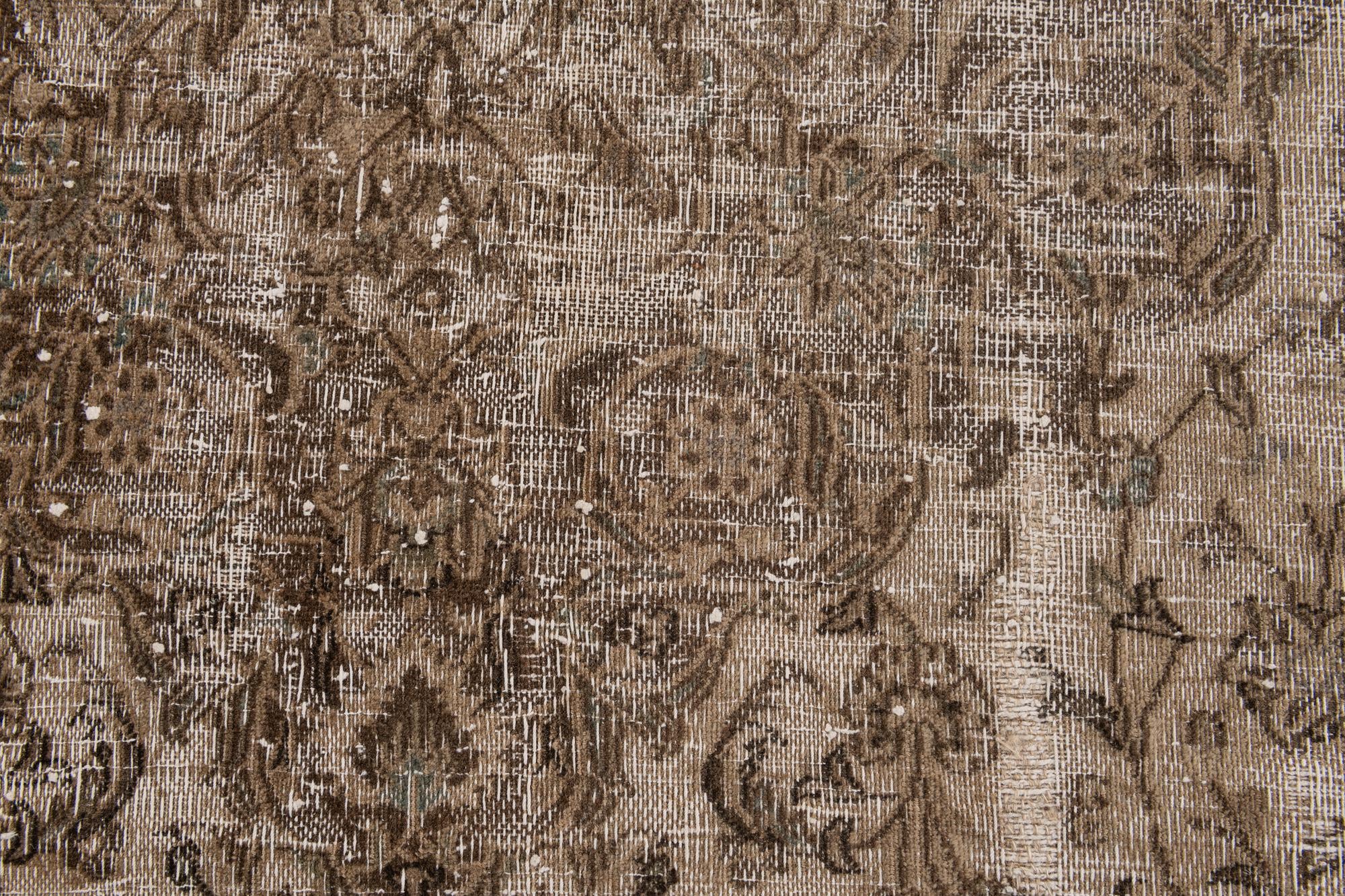 9' 5 x 12' 4 Hand Knotted Ultra Vintage Persian Wool Rug