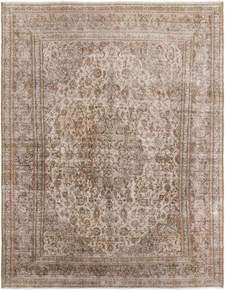 Detail image of 9' 5 x 12' 4 Hand Knotted Ultra Vintage Persian Wool Rug