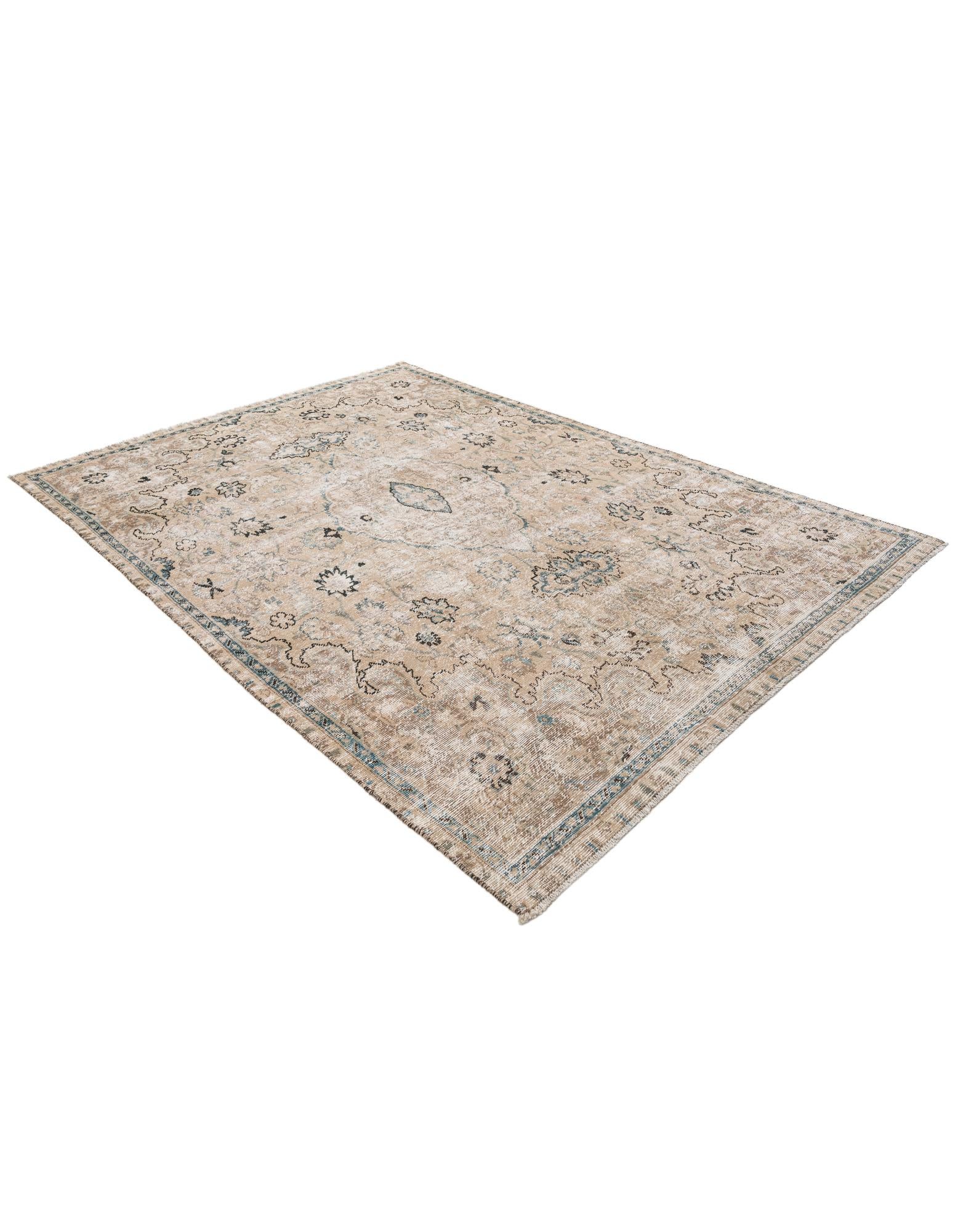 7' x 9' 10 Hand Knotted Ultra Vintage Persian Wool Rug