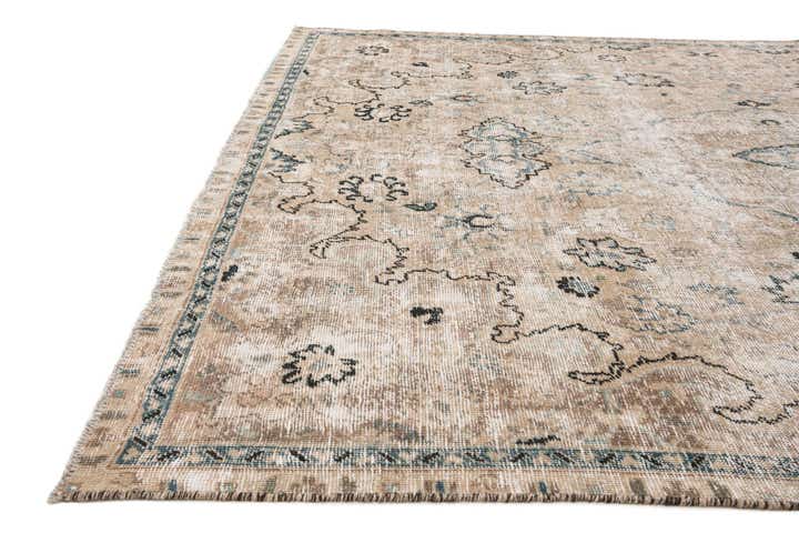 7' x 9' 10 Hand Knotted Ultra Vintage Persian Wool Rug