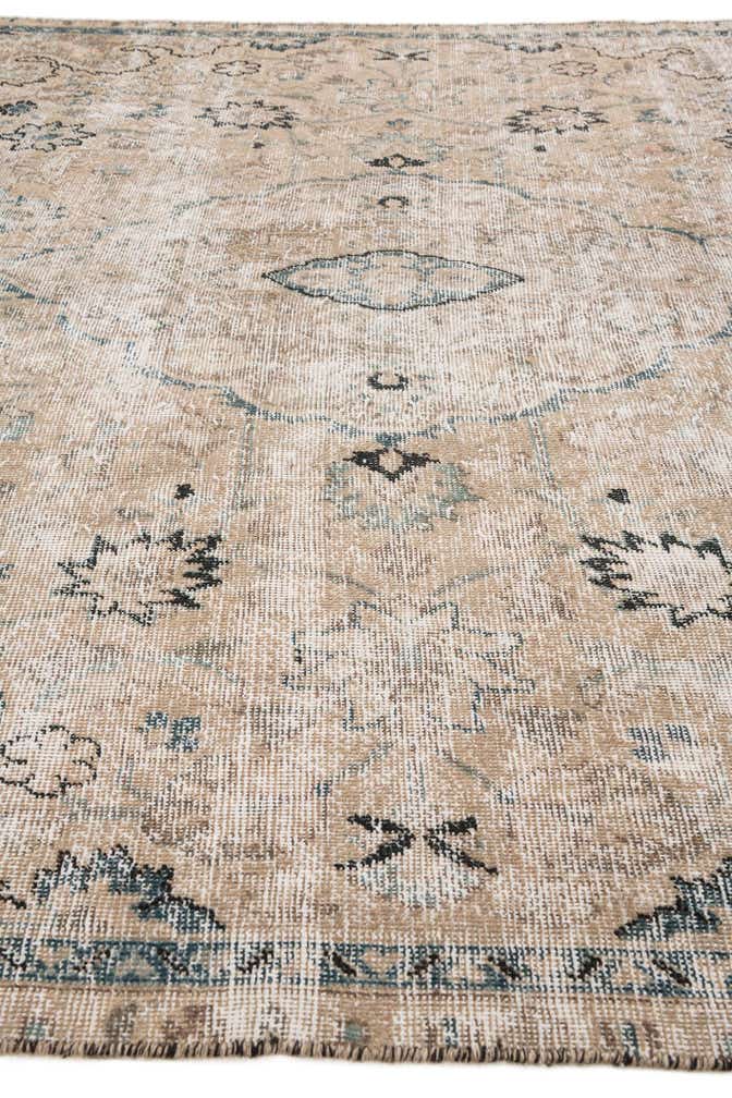 7' x 9' 10 Hand Knotted Ultra Vintage Persian Wool Rug