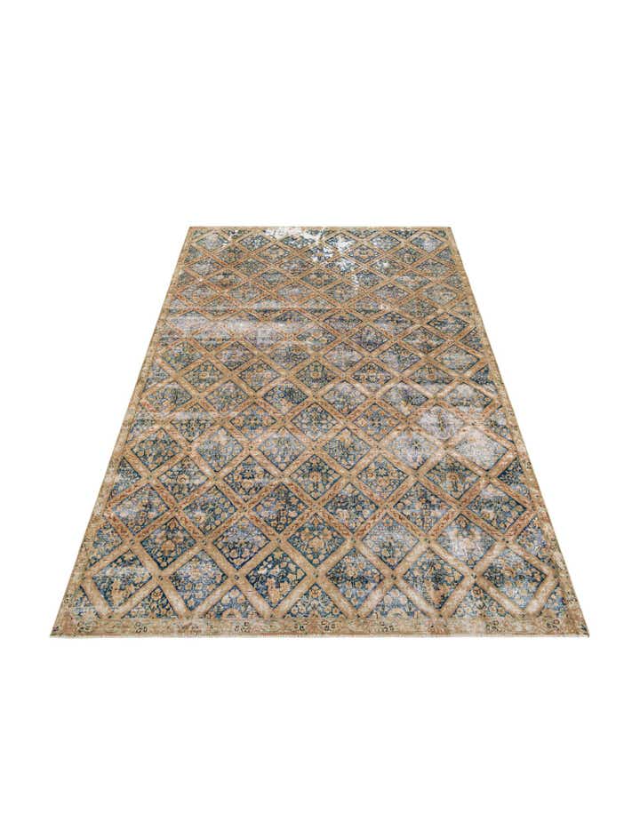 7' 3 x 11' 4 Hand Knotted Ultra Vintage Persian Wool Rug