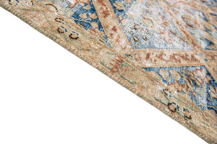 7' 3 x 11' 4 Hand Knotted Ultra Vintage Persian Wool Rug