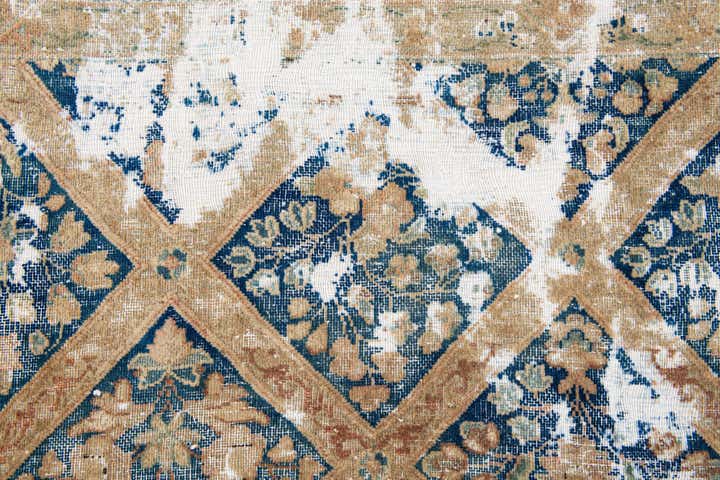 7' 3 x 11' 4 Hand Knotted Ultra Vintage Persian Wool Rug