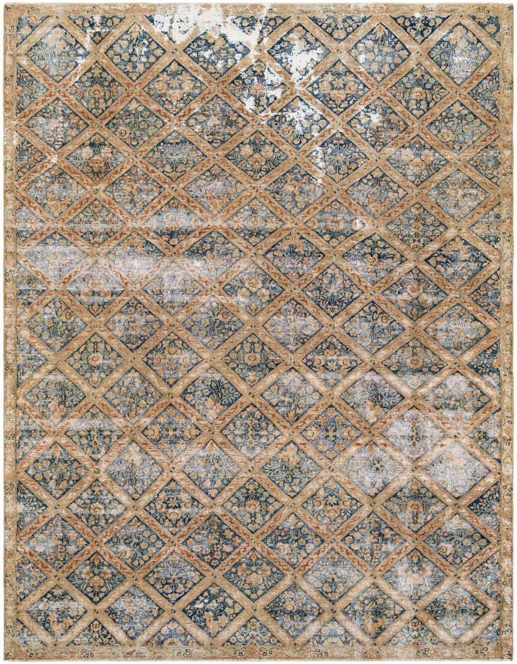 Detail image of 7' 3 x 11' 4 Hand Knotted Ultra Vintage Persian Wool Rug
