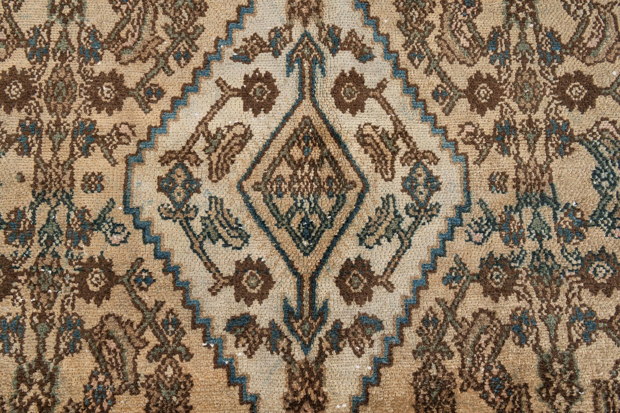 6' 7 x 9' 4 Hand Knotted Ultra Vintage Persian Wool Rug
