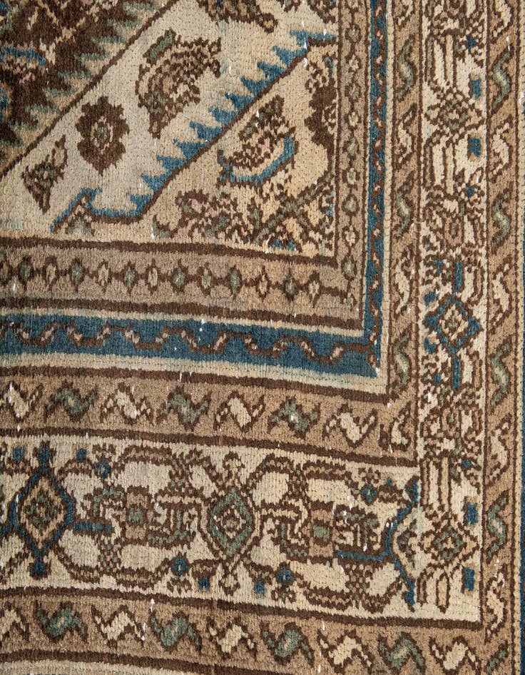 Detail image of 6' 7 x 9' 4  Hand Knotted Ultra Vintage Persian Wool Rug