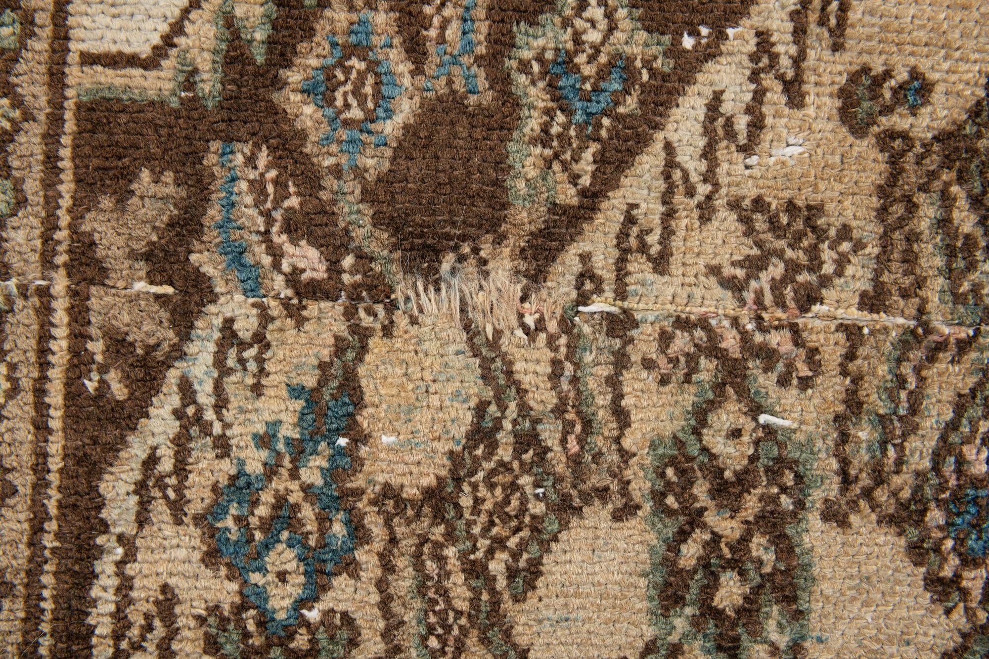 6' 7 x 9' 4 Hand Knotted Ultra Vintage Persian Wool Rug