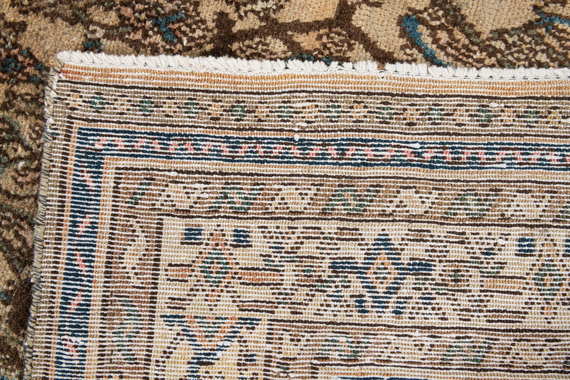 6' 7 x 9' 4 Hand Knotted Ultra Vintage Persian Wool Rug