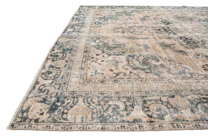 9' x 11' 1 Hand Knotted Ultra Vintage Persian Wool Rug