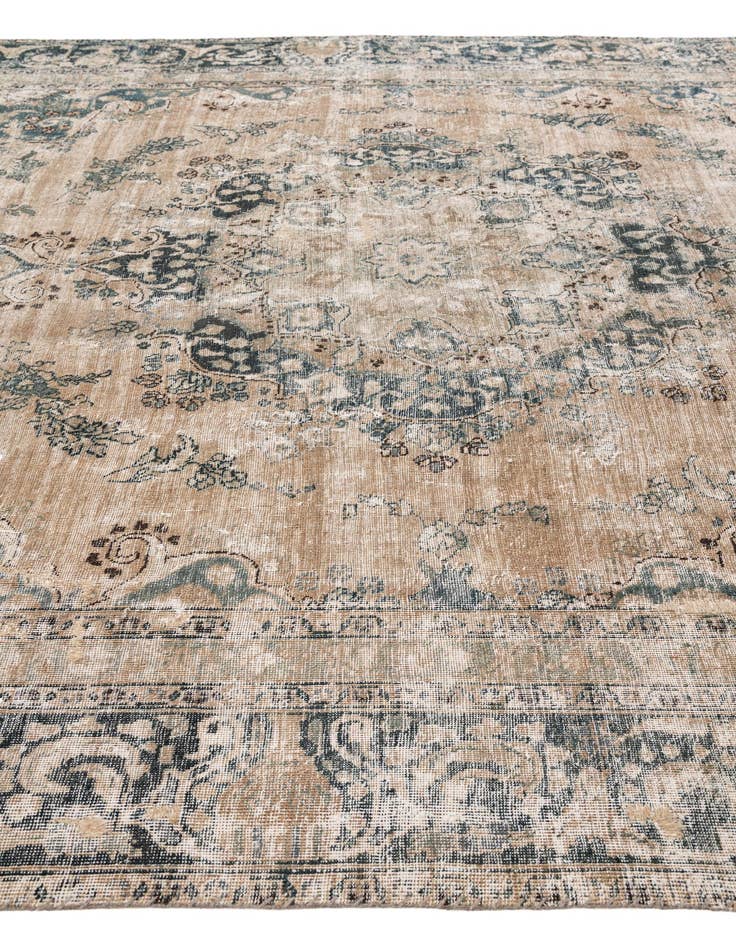 Detail image of 9' x 11' 1  Hand Knotted Ultra Vintage Persian Wool Rug