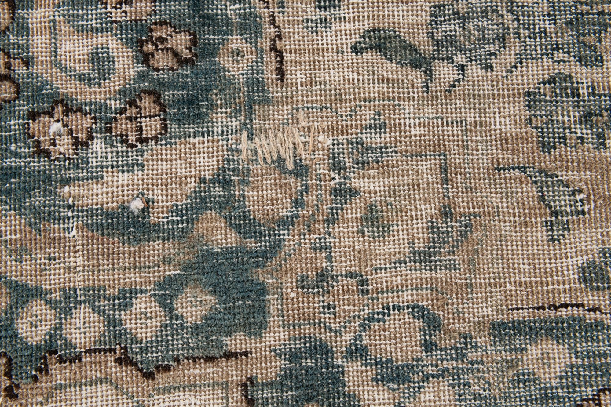 9' x 11' 1 Hand Knotted Ultra Vintage Persian Wool Rug