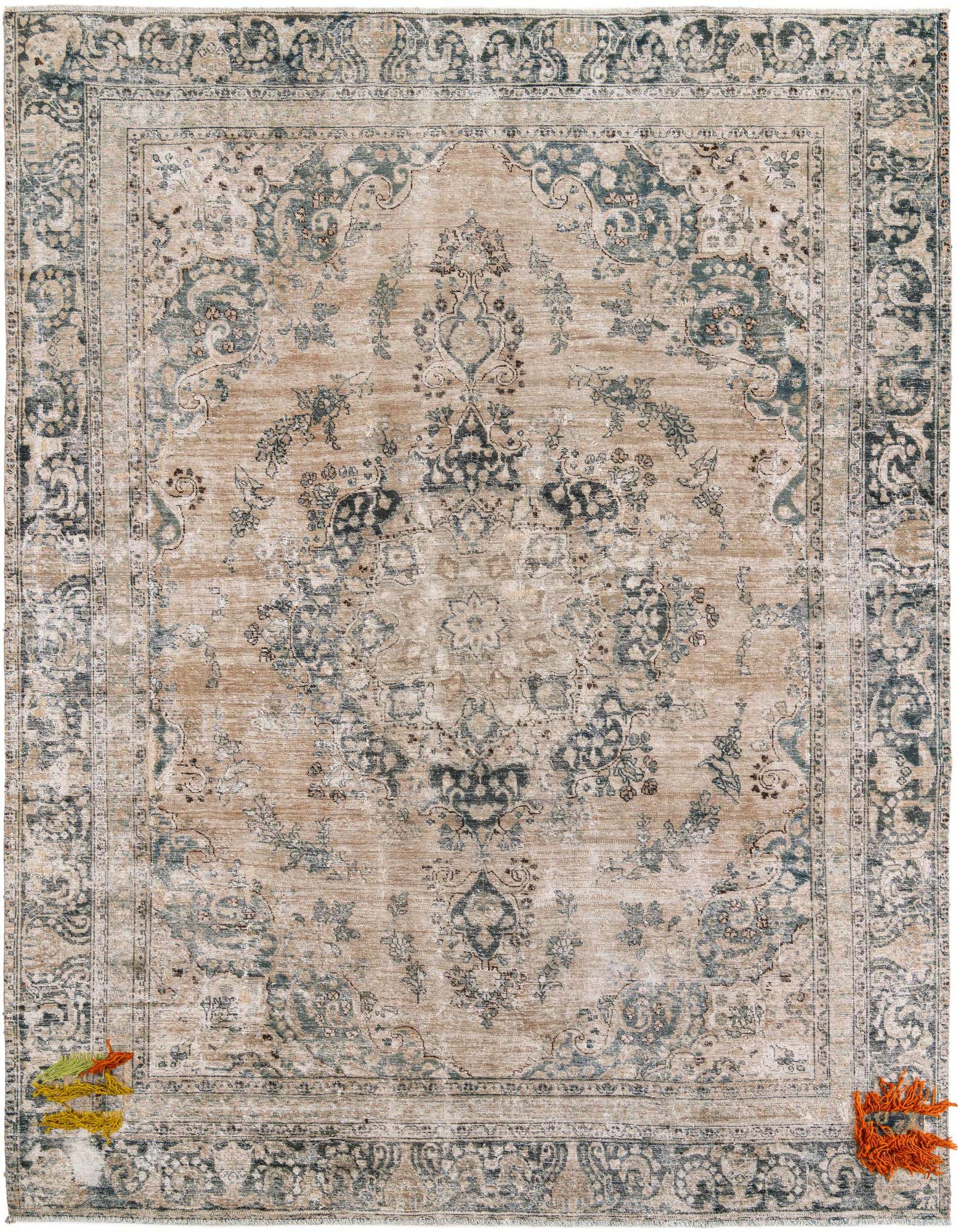 Primary image 9' x 11' 1  Hand Knotted Ultra Vintage Persian Wool Rug