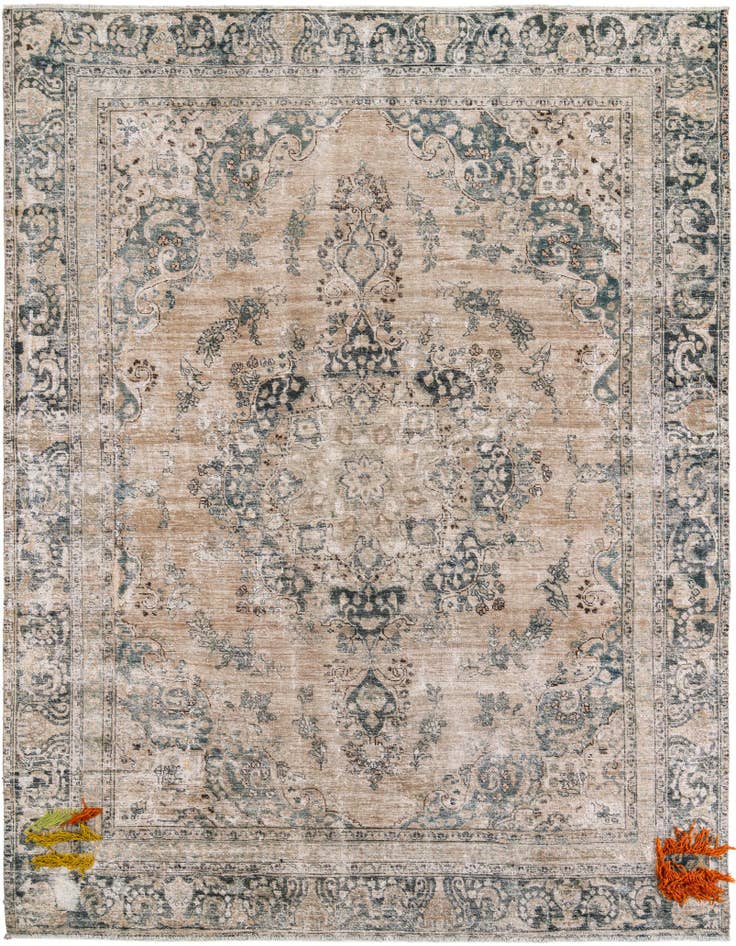 Detail image of 9' x 11' 1 Hand Knotted Ultra Vintage Persian Wool Rug