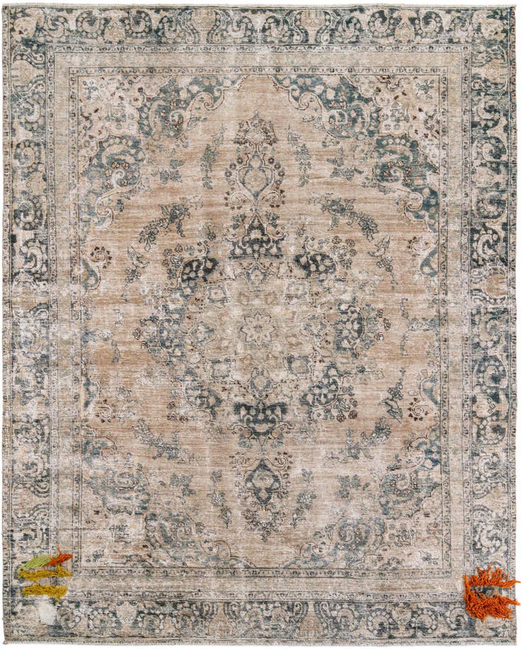 Detail image of 9' x 11' 1 Hand Knotted Ultra Vintage Persian Wool Rug