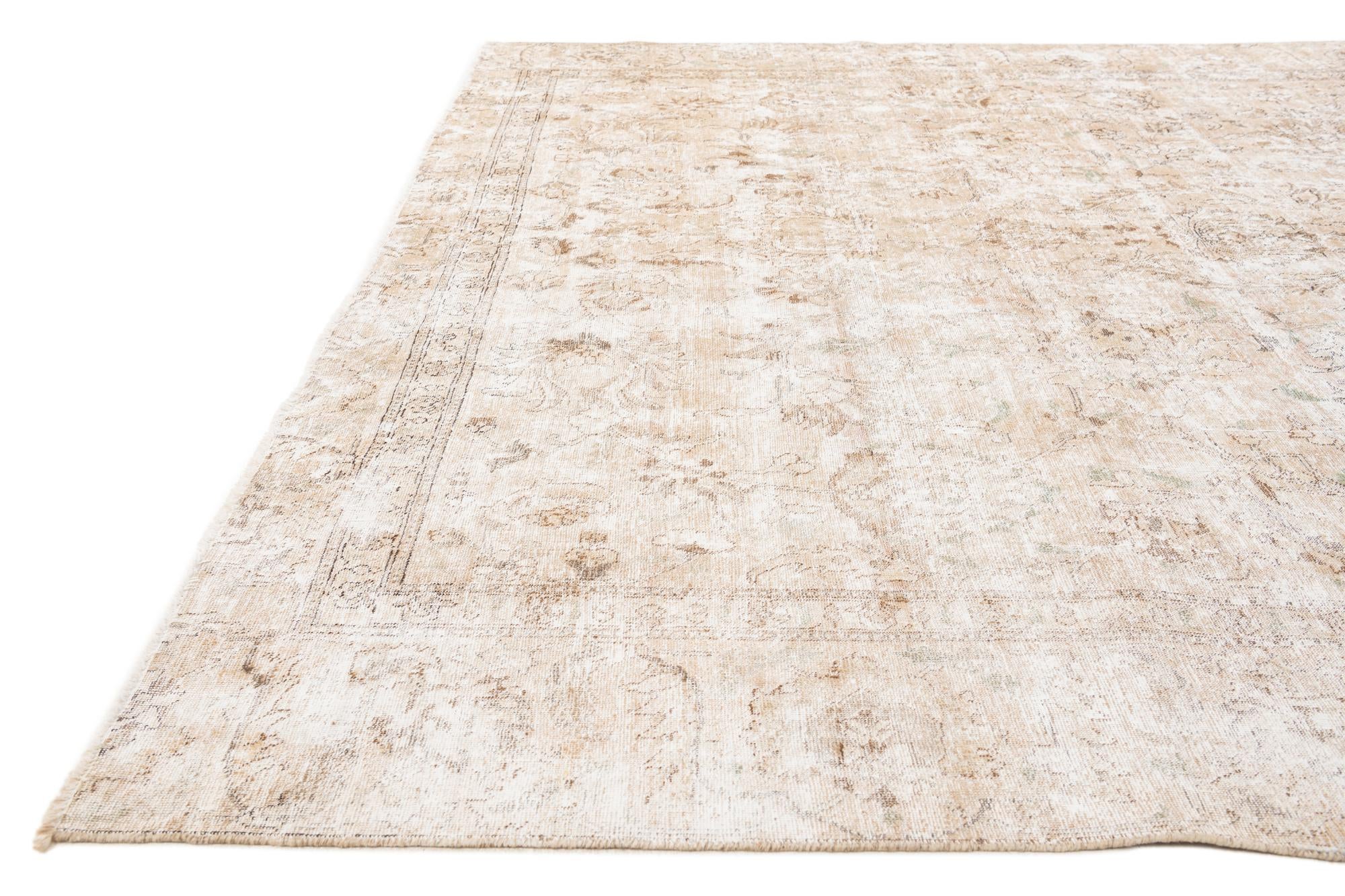8' 4 x 11' 2 Hand Knotted Ultra Vintage Persian Wool Rug