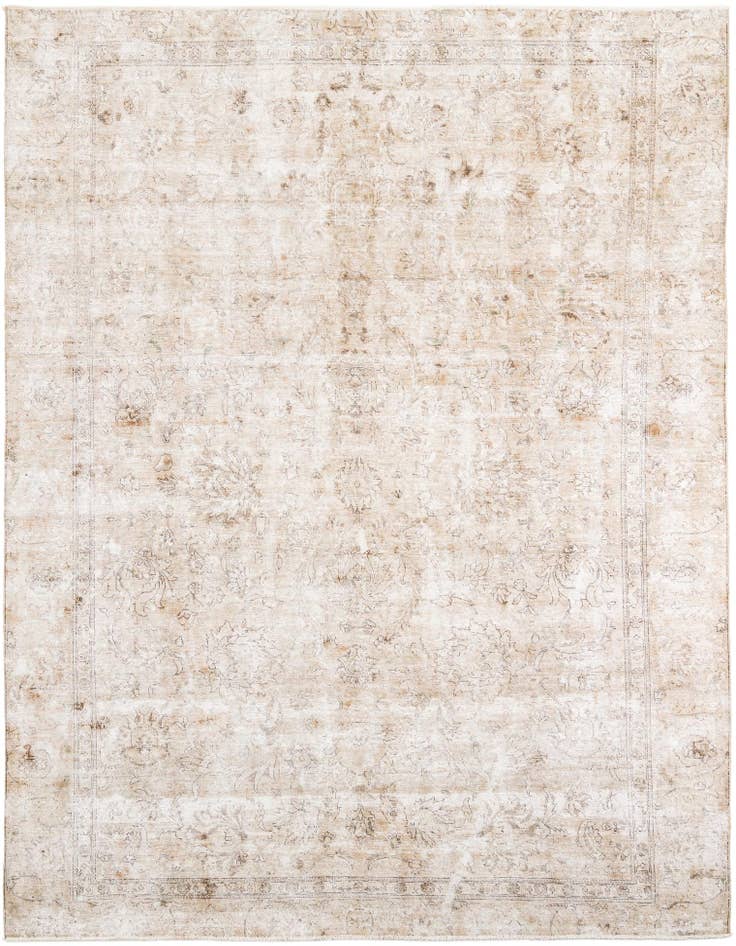 Detail image of 8' 4 x 11' 2 Hand Knotted Ultra Vintage Persian Wool Rug