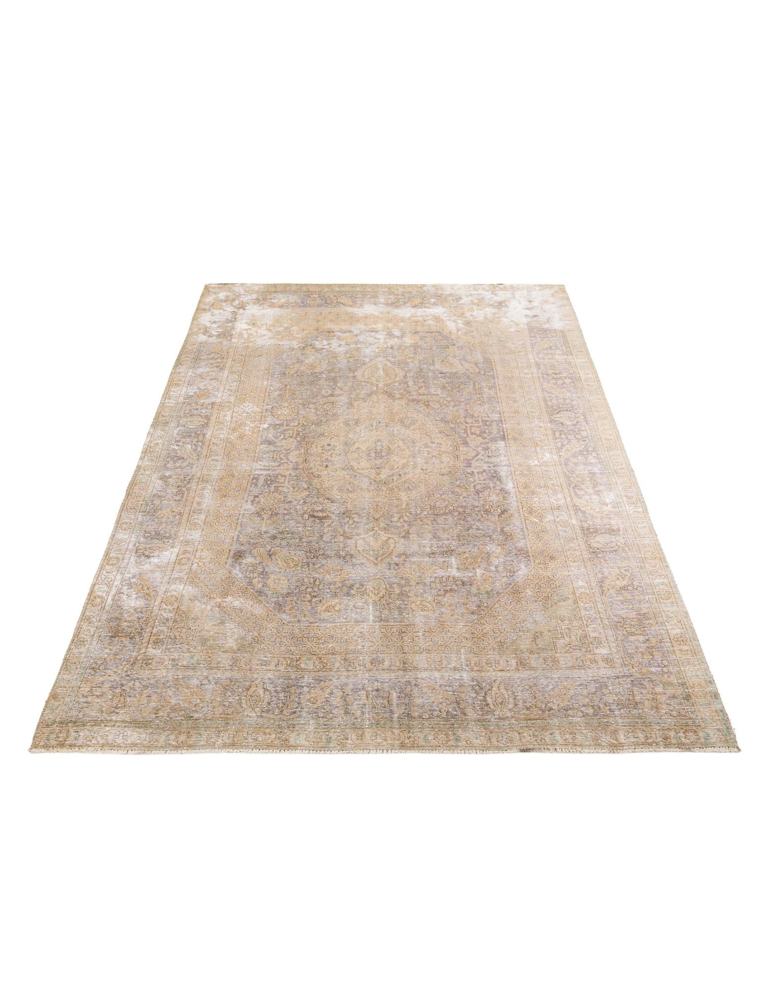 8' x 11' Hand Knotted Ultra Vintage Persian Wool Rug