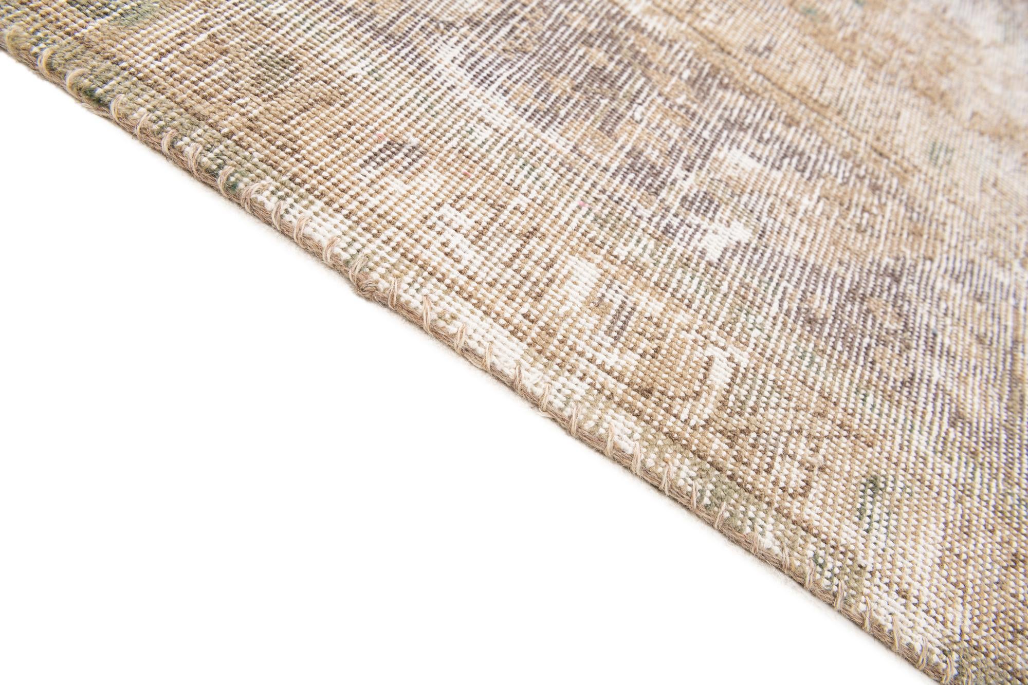 8' x 11' Hand Knotted Ultra Vintage Persian Wool Rug