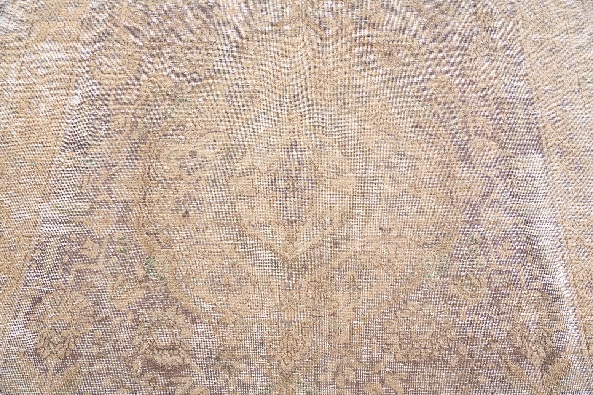8' x 11' Hand Knotted Ultra Vintage Persian Wool Rug