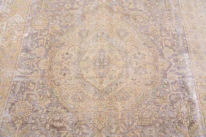 8' x 11' Hand Knotted Ultra Vintage Persian Wool Rug